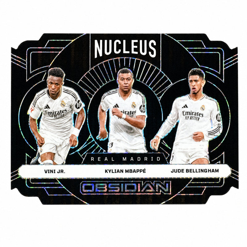 2024 Obsidian Vini Jr/Jude Bellingham/Kylian Mbappe Nucleus Electric Etch /11