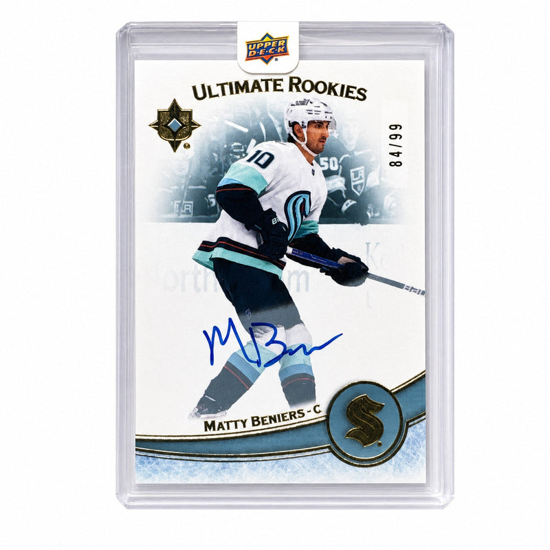 2022 Upper Deck Ultimate Rookies Matty Beniers Auto /99 #191