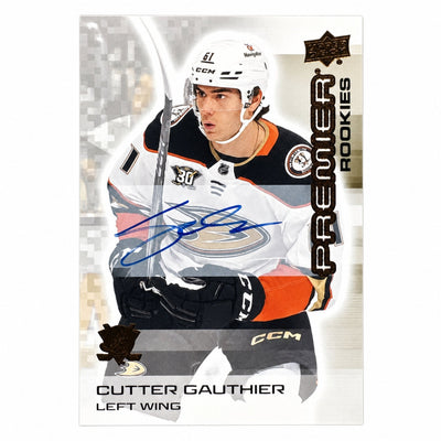 2024-25 Upper Deck Premier Cutter Gauthier Rookie Auto Bronze #113