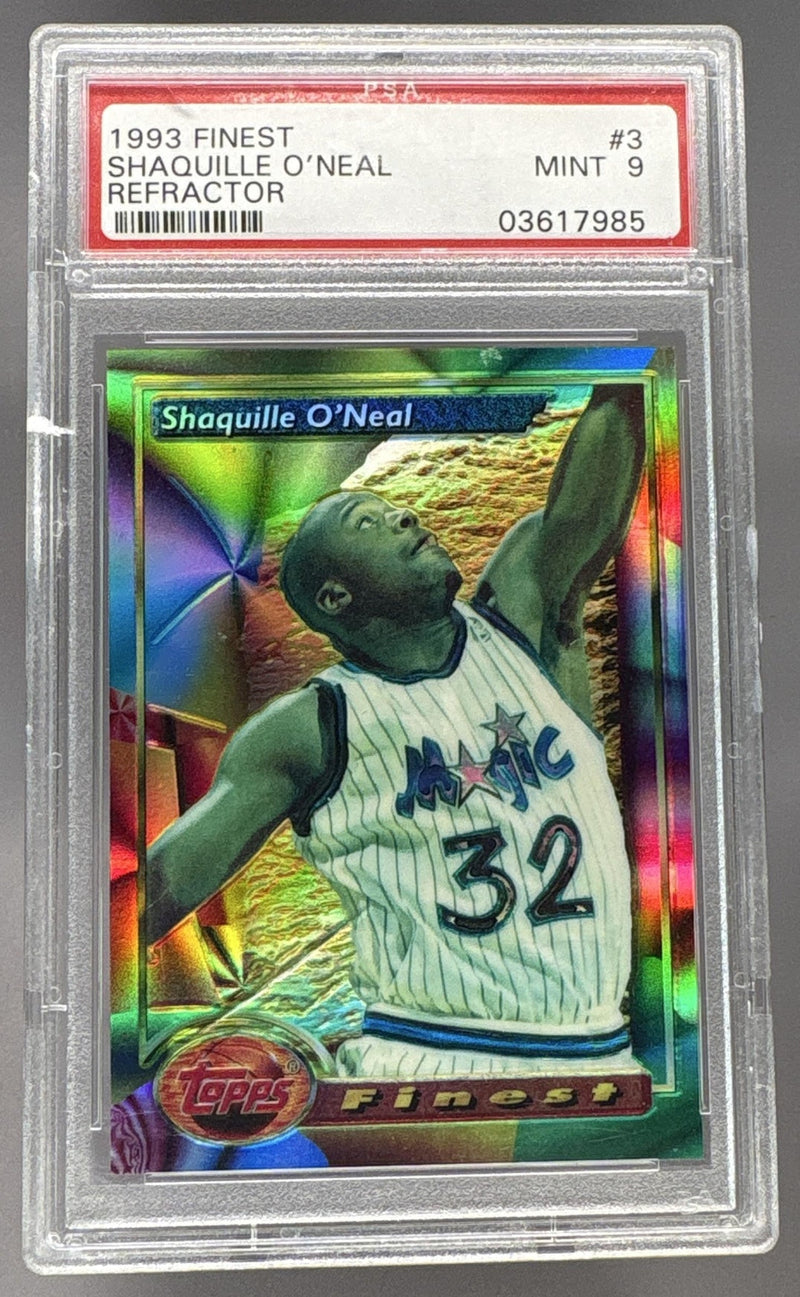 1993 Finest Refractor Shaquille O'Neal #3 PSA 9