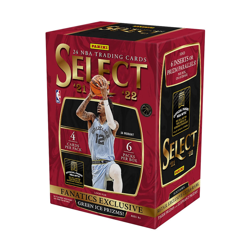 2021-22 Panini Select Basketball Fanatics Blaster Box Green Ice Prizm