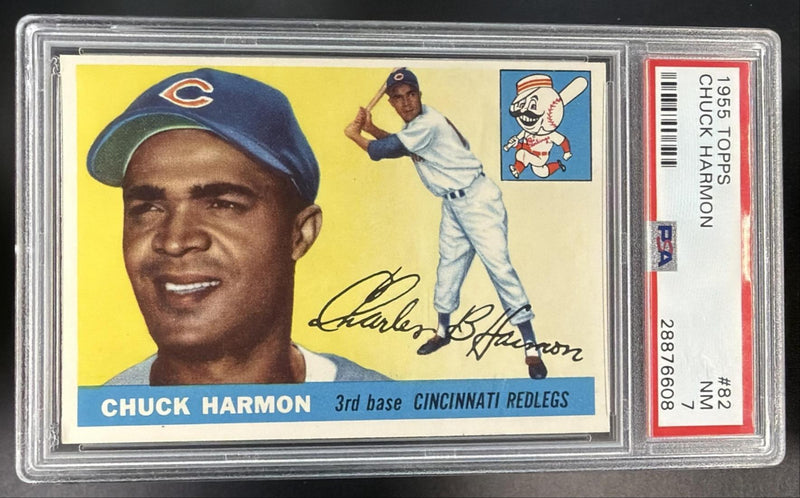 1955 Topps Chuck Harmon #82 PSA 7