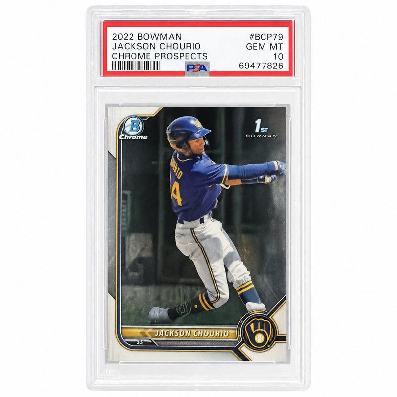 2022 Bowman Chrome Prospect Jackson Chourio #BCP-79 PSA 10