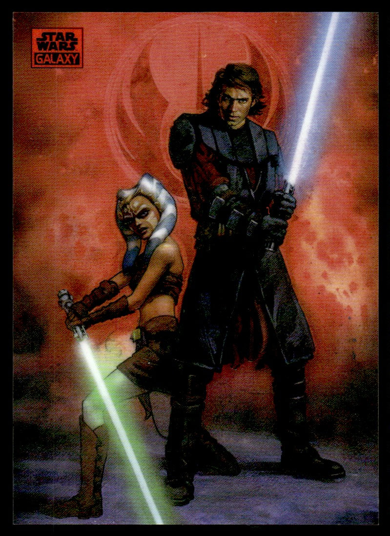 Topps Star Wars Galaxy 71 Anakin and Ahsoka /125