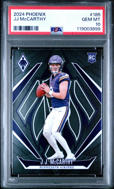 2024 Panini Phoenix JJ Mccarthy #185 PSA 10