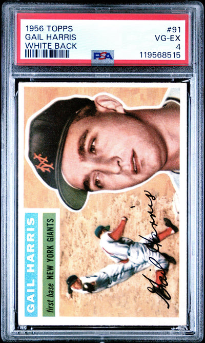 1956 Topps Gail Harris #91 PSA 4