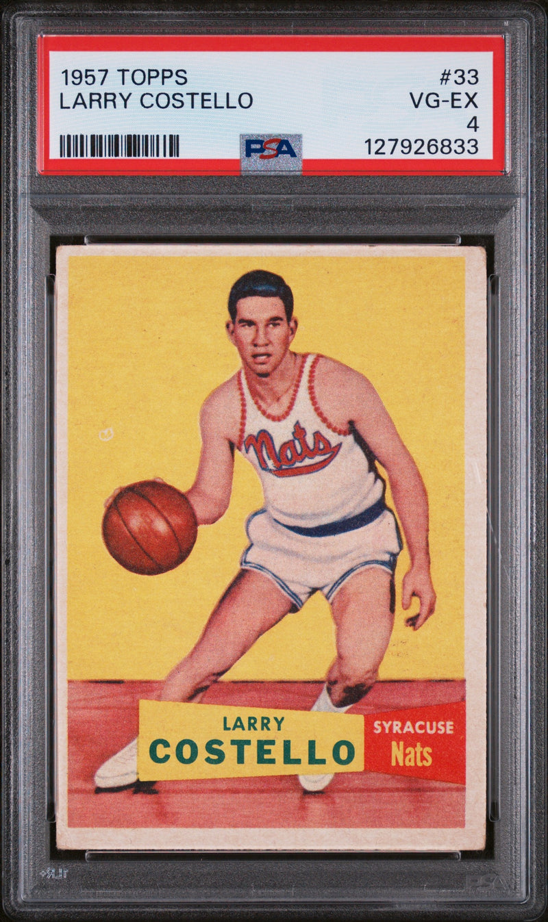 1957 Topps Larry Costello #33 PSA 4
