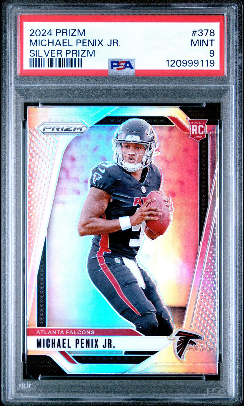 2024 Panini Prizm Silver Prizm Michael Penix Jr. #378 PSA 9