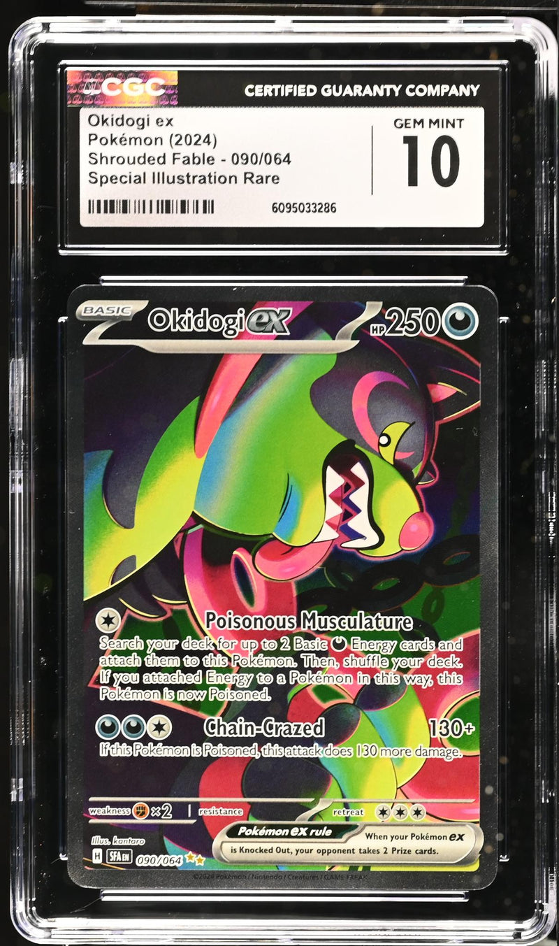 2024 #090/064 Okidogi ex Shrouded Fable CGC 10