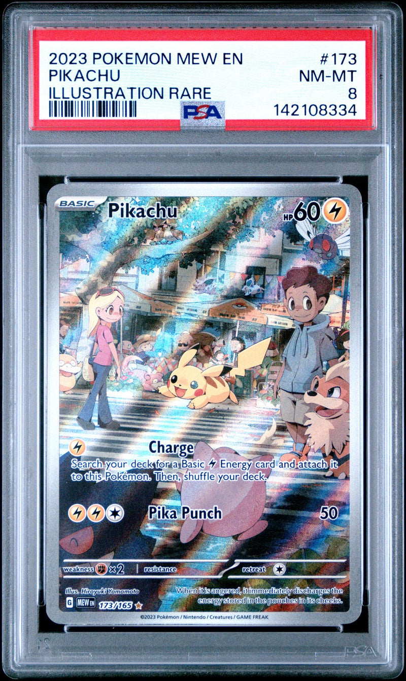 2023 Pokemon Scarlet and Violet 151 Illustration Rare Pikachu #173 PSA 8