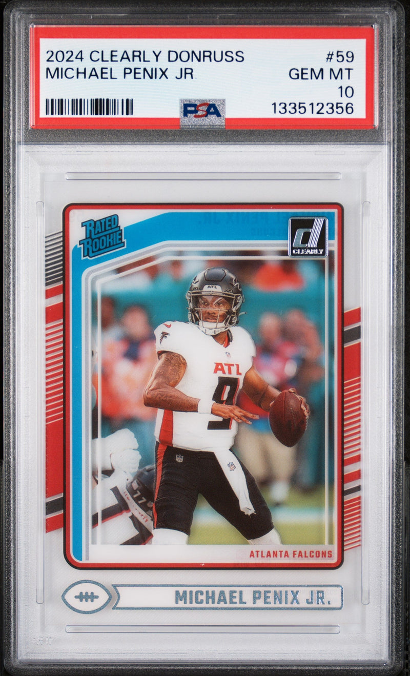 2024 Panini Clearly Donruss Michael Penix Jr. #59 PSA 10