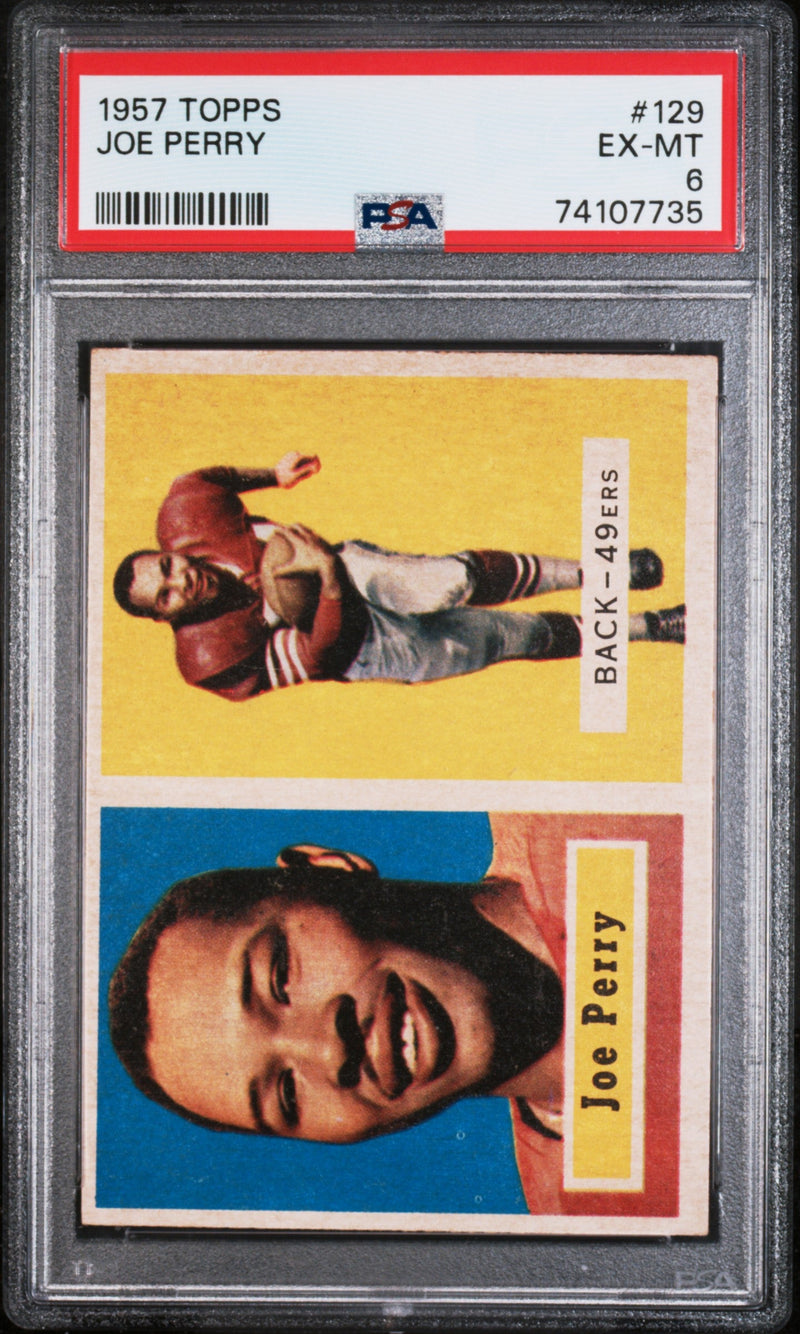 1957 Topps Joe Perry Dp #129 PSA 6