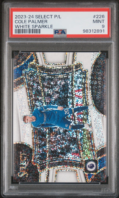 2023 Panini Select Premier League White Sparkle Cole Palmer #226 PSA 9