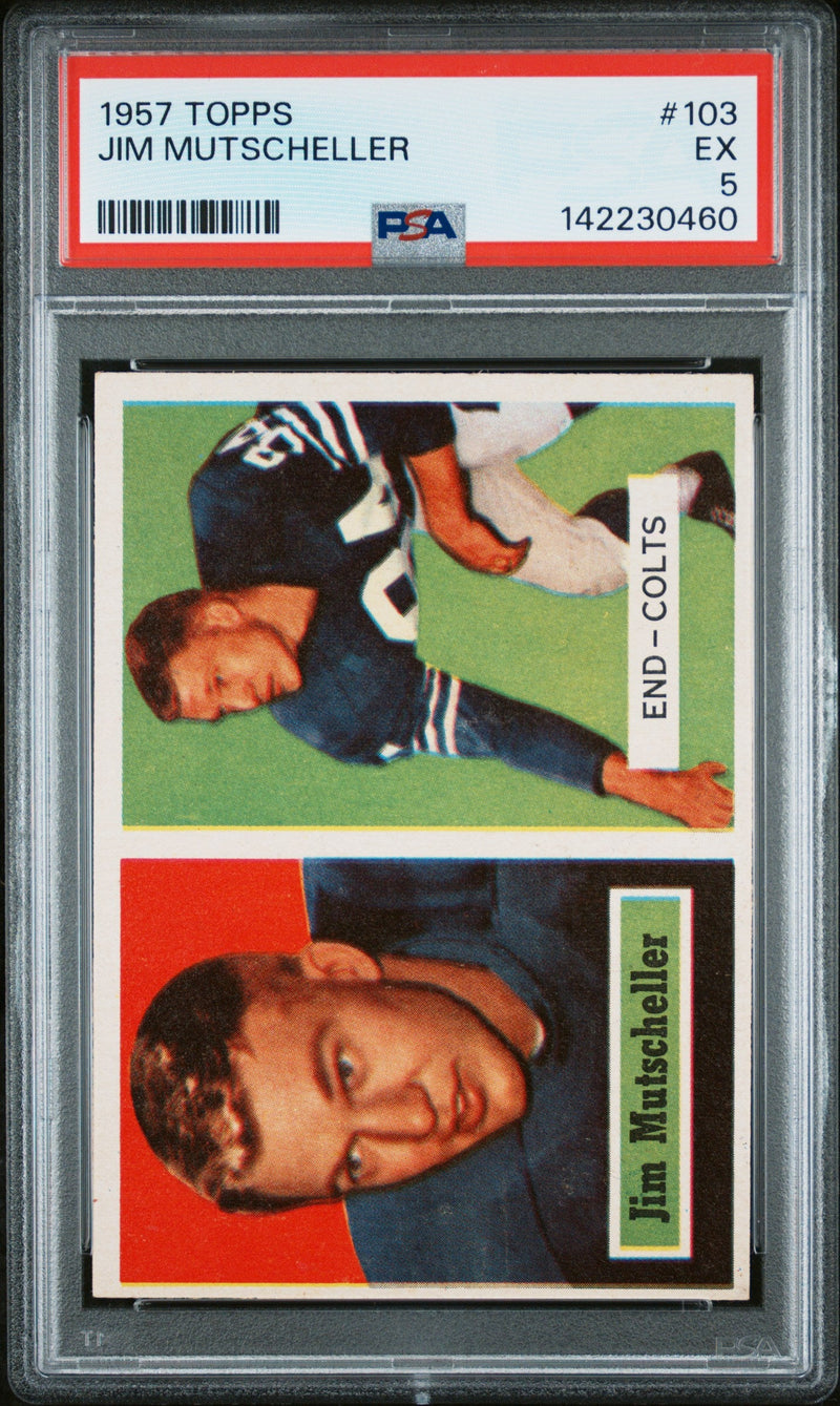 1957 Topps Jim Mutscheller Dp #103 PSA 5