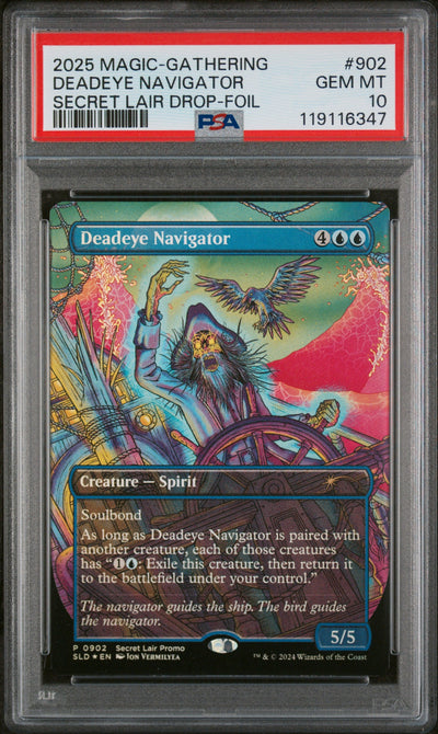 2025 Magic the Gathering Secret Lair Drop Foil Deadeye Navigator #902 PSA 10