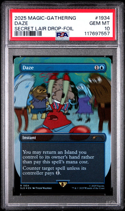 2025 Magic the Gathering Secret Lair Drop Foil Daze #1934 PSA 10