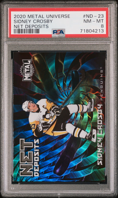 2020 Skybox Metal Universe Net Deposits Sidney Crosby #ND-23 PSA 8