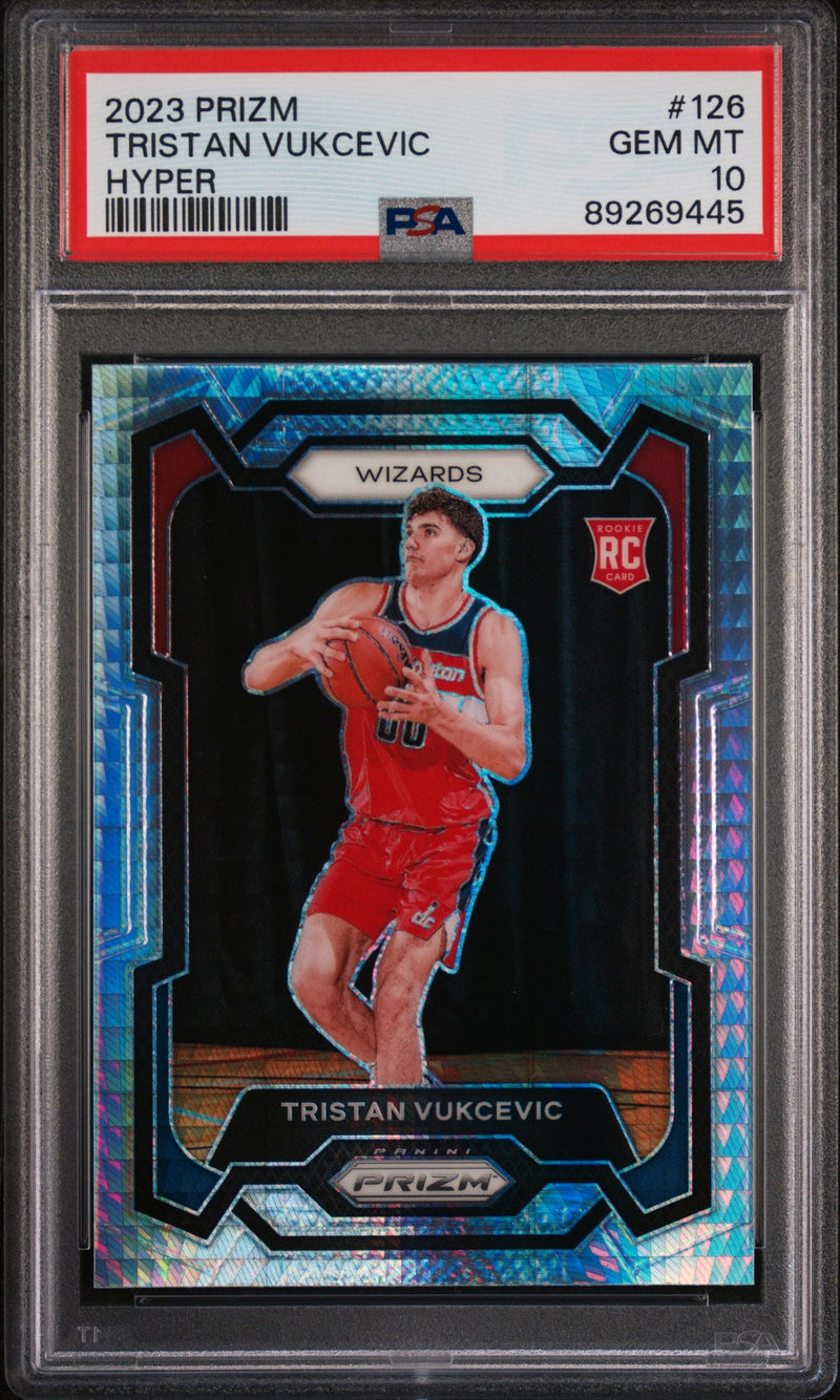 2023 Panini Prizm Hyper Prizm Tristan Vukcevic #126 PSA 10