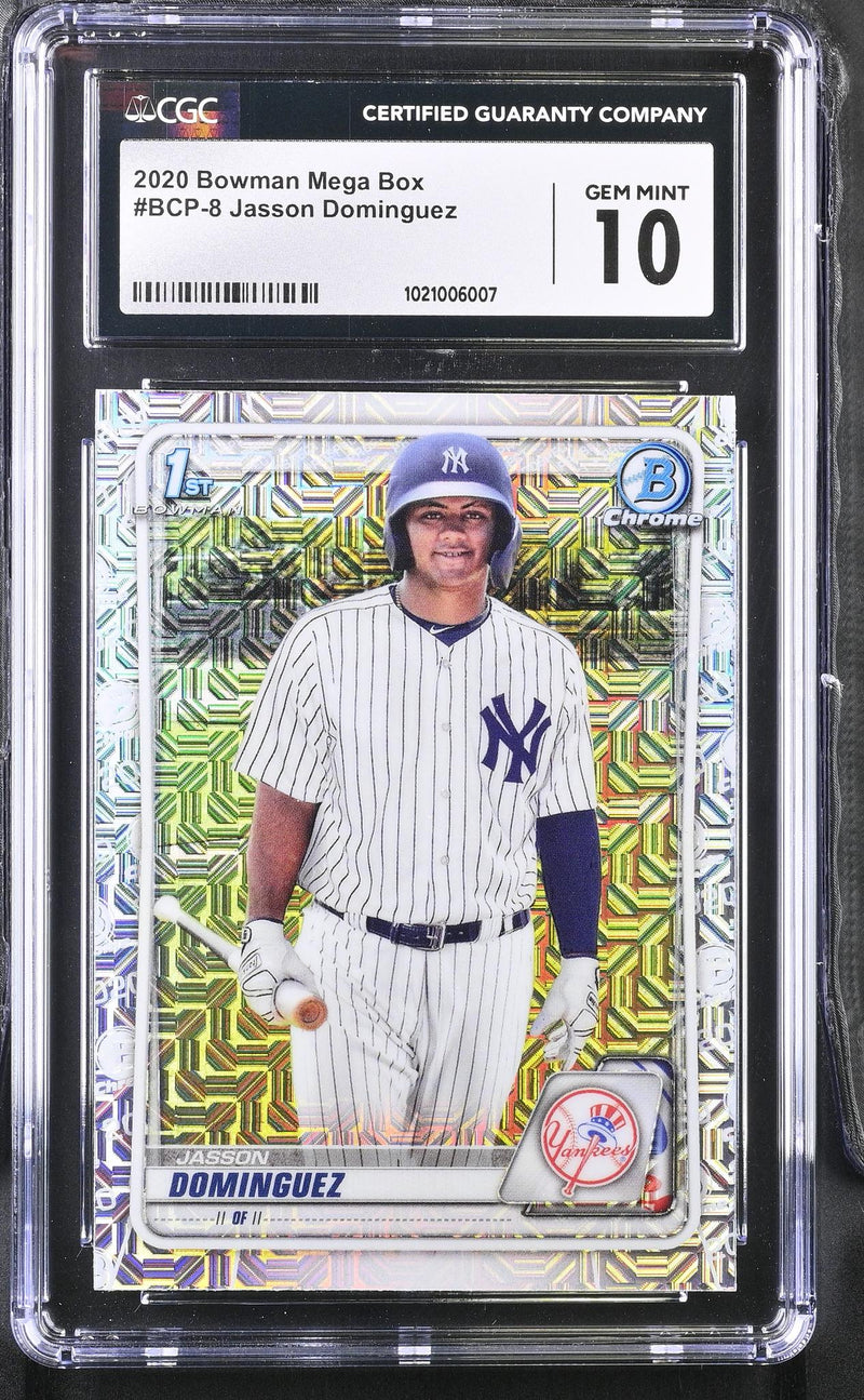 2020 Bowman Chrome #BCP-8 Jasson Dominguez Mega Box CGC 10