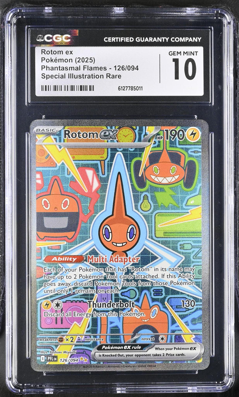 2025 #126/094 Rotom ex Phantasmal Flames /094 CGC 10