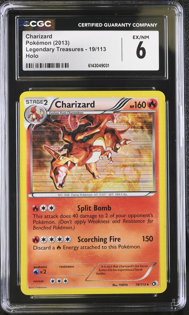 2013 Legendary Treasures #19/113 Charizard CGC 6