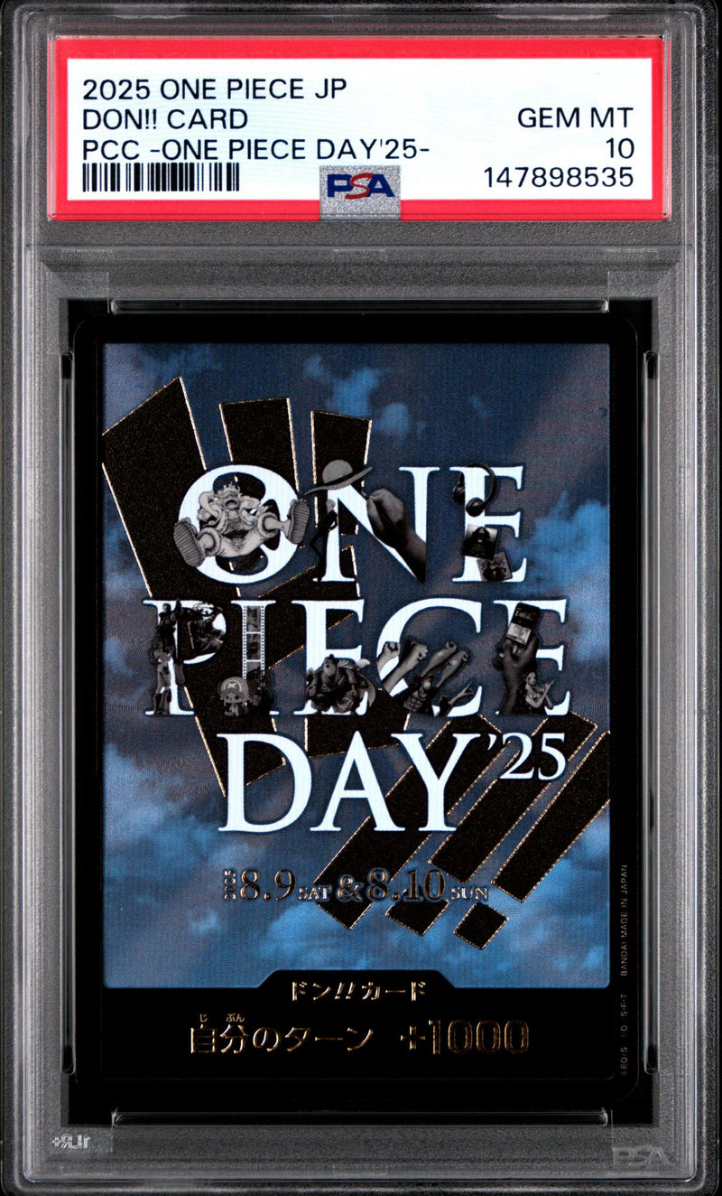2025 One Piece Promos Japanese One Piece Day Don Card PSA 10