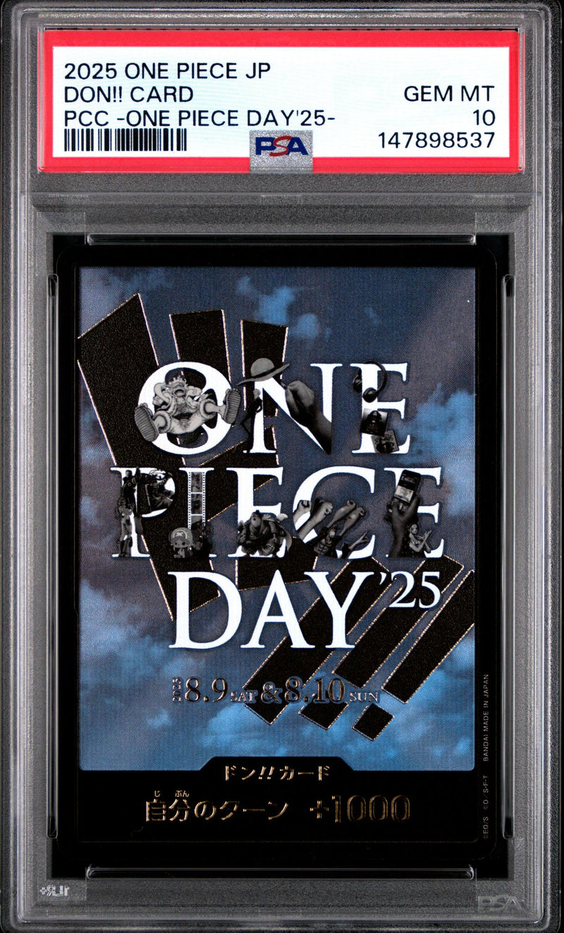 2025 One Piece Promos Japanese One Piece Day Don Card PSA 10
