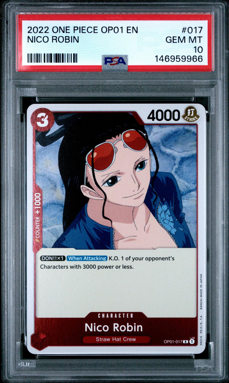2022 One Piece Romance Dawn Nico Robin #17 PSA 10