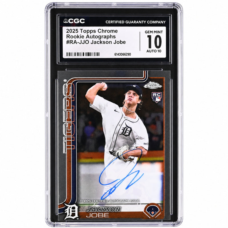 2025 Topps Chrome #RA-JJO Jackson Jobe Rookie Autographs Auto CGC 10