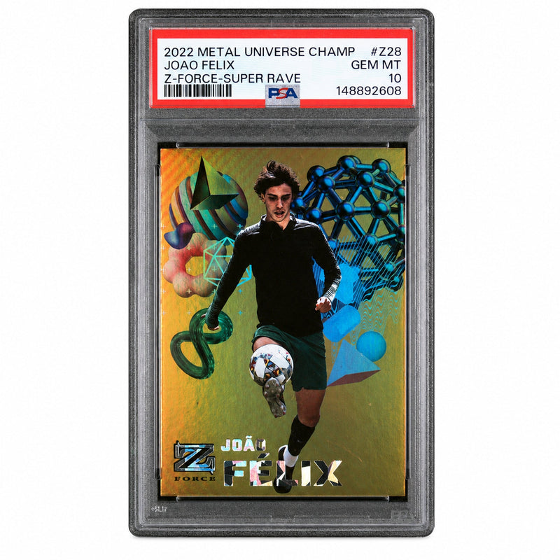 2022 Skybox Metal Universe Champions Z-Force Super Rave Joao Felix #Z28 PSA 10