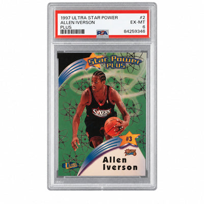 1997 Ultra Star Power Plus Allen Iverson #SPP2 /2 PSA 6