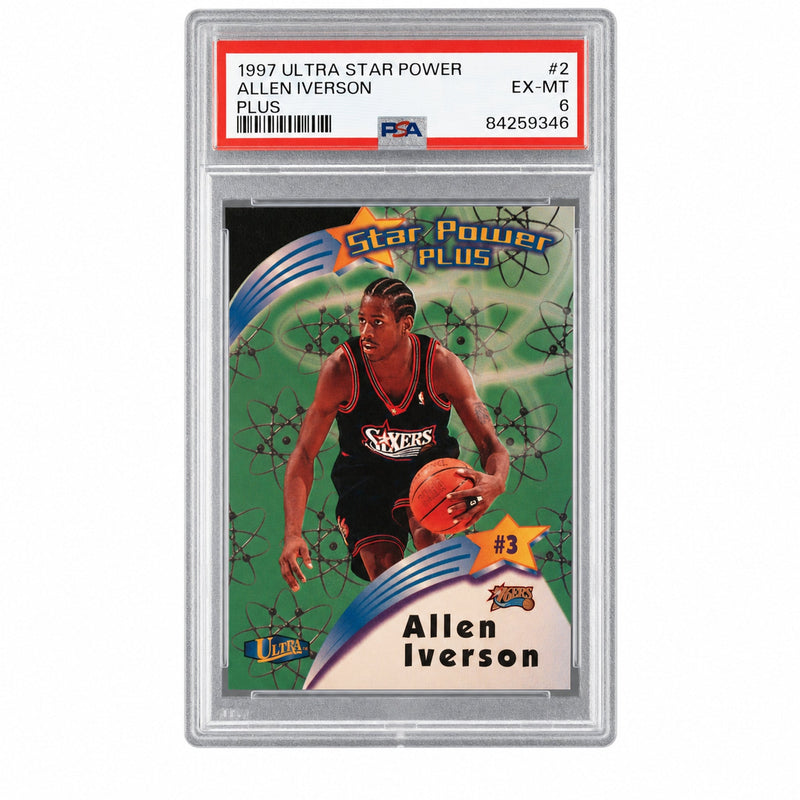 1997 Ultra Star Power Plus Allen Iverson #SPP2 /2 PSA 6