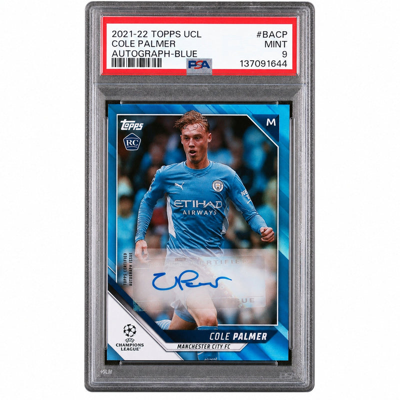 2021 Topps UEFA Champions League Autographs Blue Cole Palmer #BA-CP /99 PSA 9