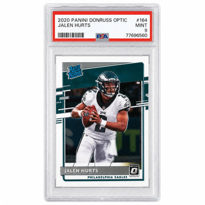 2020 Donruss Optic Rated Rookie Jalen Hurts #164 PSA 9