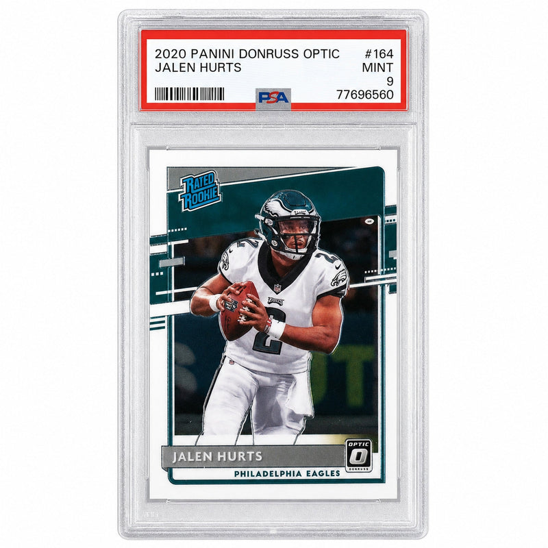 2020 Donruss Optic Rated Rookie Jalen Hurts #164 PSA 9
