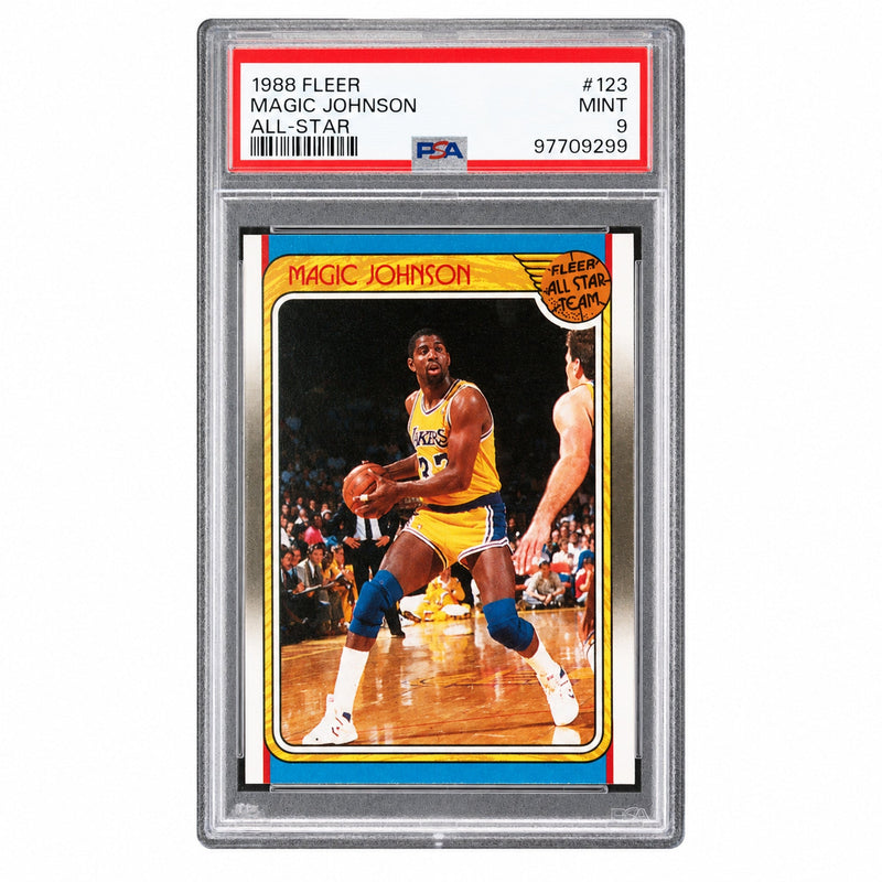 1988 Fleer All Star Team Magic Johnson #123 PSA 9