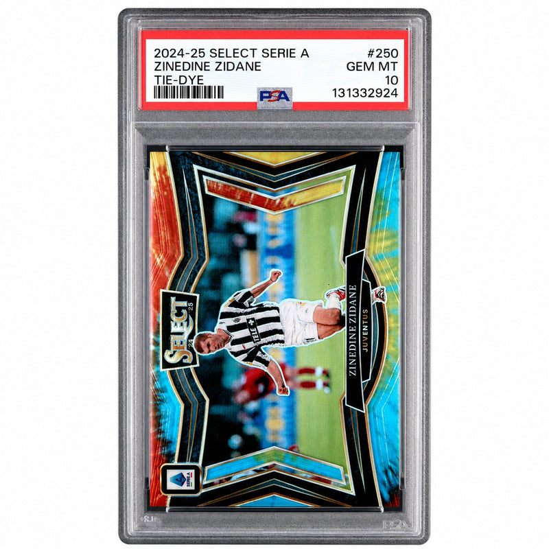 2024 Panini Select Serie A Tie-Dye Zinedine Zidane #250 PSA 10