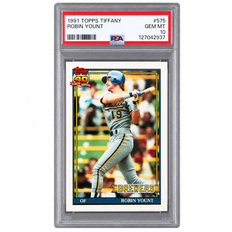 1991 Topps Tiffany Robin Yount #575 PSA 10