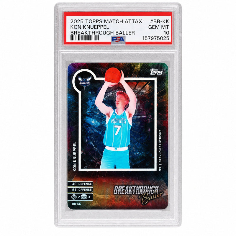 2025 Topps Match Attax Kon Knueppel #BB-KK PSA 10