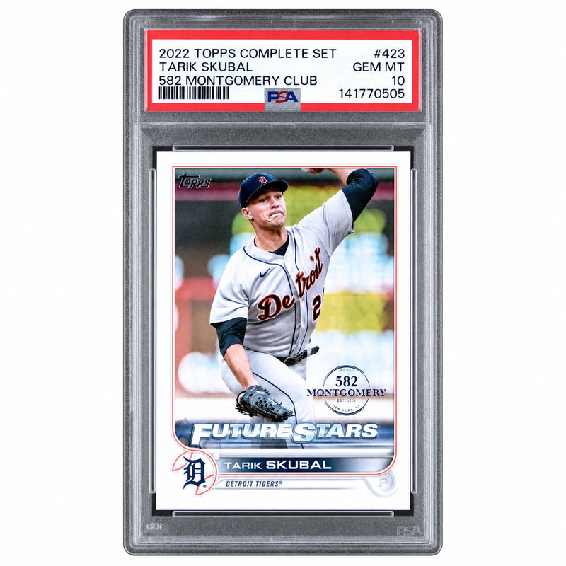 2022 Topps Factory Set 582 Montgomery Tarik Skubal #423 PSA 10