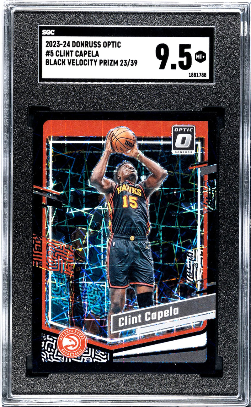 2023 Donruss Optic Black Velocity Clint Capela #5 /39 SGC 9.5