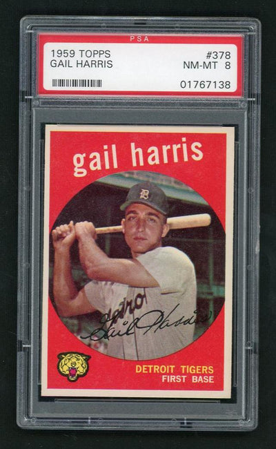 1959 Topps Gail Harris #378 PSA 8
