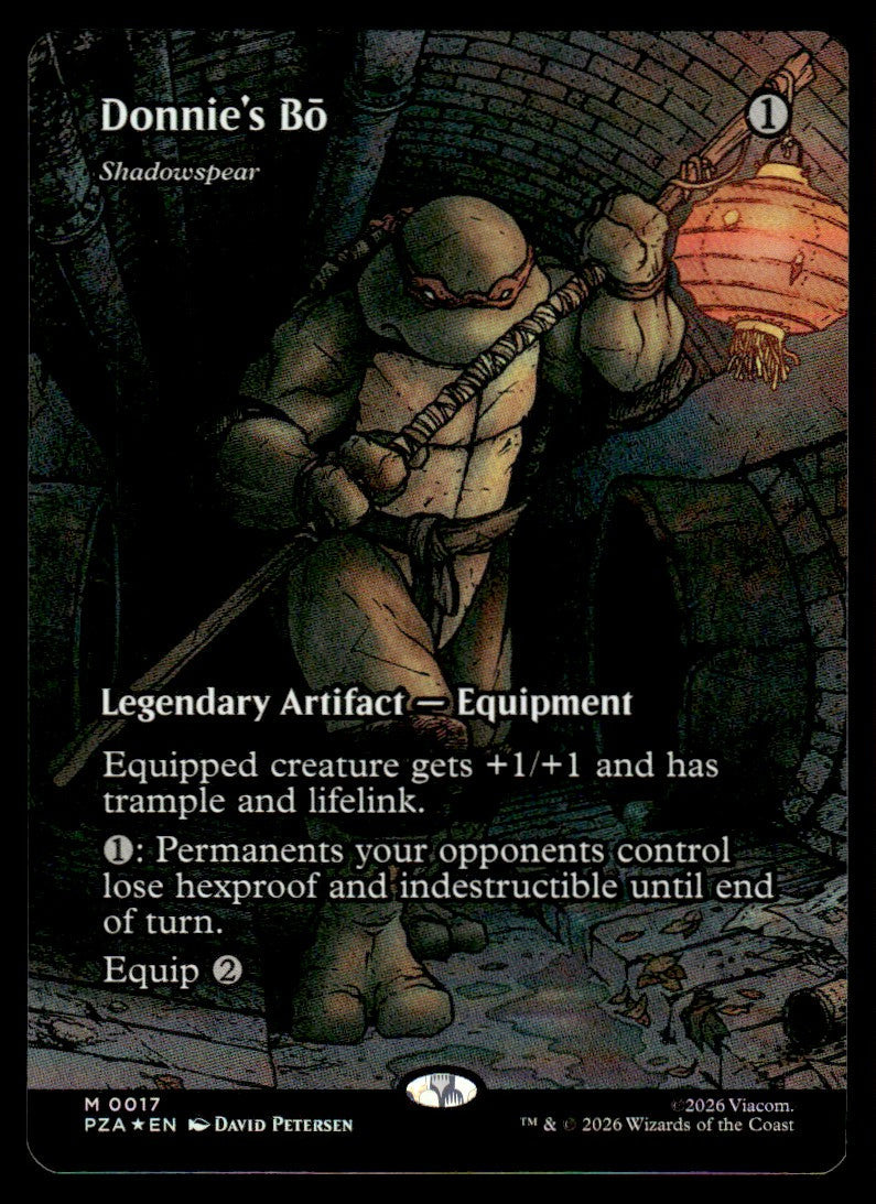 2026 Wizards of the Coast Magic: The Gathering M0017 Donnie's Bō PZ2