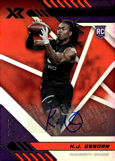 2020 Panini XR K.J. Osborn #180 RC Auto /49