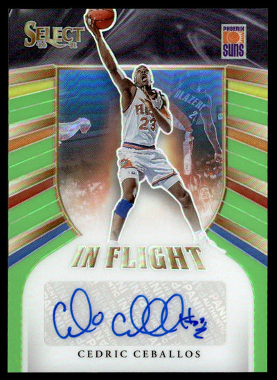2020-21 Panini Select In Flight Signatures Cedric Ceballos #IF-CCB Auto /99