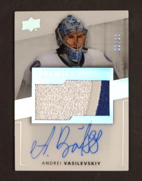 2014 Upper Deck Premier #81 Andrei Vasilevskiy RPA /25