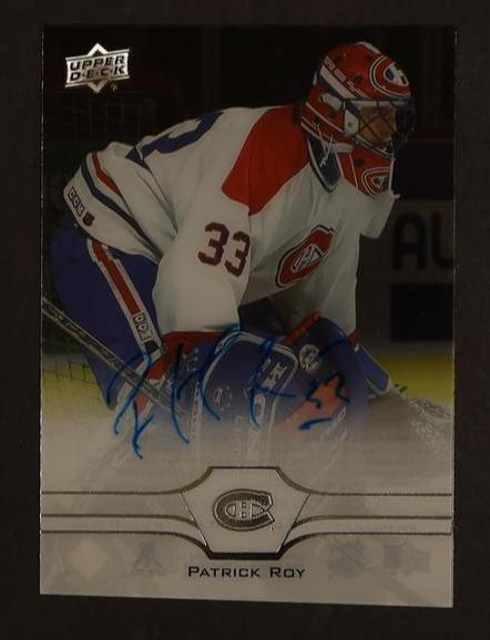 2020 Upper Deck Clear Cut Patrick Roy Auto #CC-PR