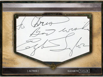 2020 Topps Transcendent Collection TCS-ET Elizabeth Taylor Transcendent Collection Auto