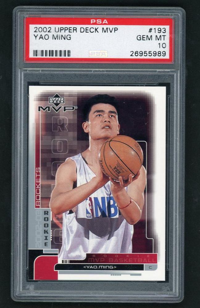 2002 Upper Deck MVP Yao Ming #193 PSA 10
