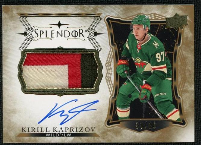 2021 Upper Deck Splendor SP-KK Kirill Kaprizov /36 Minnesota Wild Auto